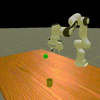 PickSingleYCB skill demo — robot arm picking a YCB object